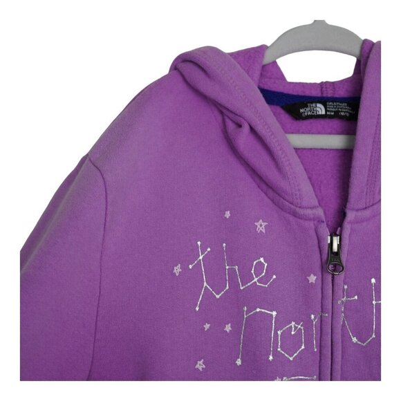 Girl's The North Face Purple Sweatshirt Hoodie Size M - Picture 6 of 9